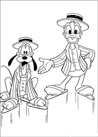 Donal Duck Coloring Pages 2